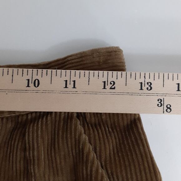 Vintage 80s Corduroy Mini Skirt A Line Mod Womens 4 Equestrian Academia Preppy - Picture 9 of 11